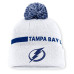 Шапка с помпоном Tampa Bay Lightning Fanatics White Authentic Pro Rink Cuffed Шапка с помпоном Tampa Bay Lightning Fanatics White Authentic Pro Rink Cuffed