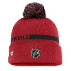 Джерси New Devils Fanatics Red Authentic Pro Rink Cuffed Knit Hat with Pom Джерси New Devils Fanatics Red Authentic Pro Rink Cuffed Knit Hat with Pom