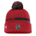 Джерси New Devils Fanatics Red Authentic Pro Rink Cuffed Knit Hat with Pom