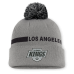 Шапка с помпоном Los Angeles Kings Fanatics Gray Authentic Pro Rink Cuffed Шапка с помпоном Los Angeles Kings Fanatics Gray Authentic Pro Rink Cuffed
