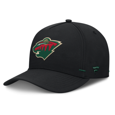 Бейсболка Minnesota Wild Fanatics Black Authentic Pro Rink Bar Tacks A-Frame