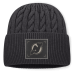 Джерси New Devils Fanatics Charcoal Road Phantom Oversized Cuffed Knit Hat