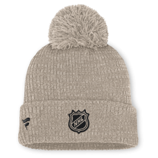 Женская джерси New Devils Fanatics Light Beige Authentic Pro Road Cuffed Knit Hat with Pom