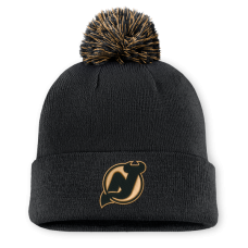 Джерси New Devils Fanatics Black Military Appreciation Authentic Pro Cuffed Knit Hat with Pom
