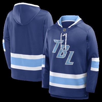 Толстовка Tampa Bay Lightning Fanatics Blue 2026 NHL Stadium Series Lace Up