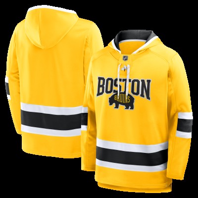 Толстовка Boston Bruins Fanatics Gold 2026 NHL Stadium Series Lace Up