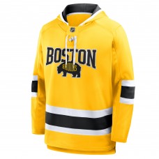 Толстовка Boston Bruins Fanatics Gold 2026 NHL Stadium Series Lace Up