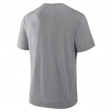 Utah Mammoth Fanatics Heather Gray Tribute Tri-Blend T-Shirt