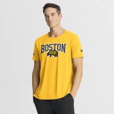 Футболка Boston Bruins Fanatics Gold 2026 NHL Stadium Series Authentic Pro Tech