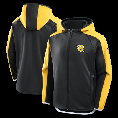 Boston Bruins Fanatics Black 2026 NHL Stadium Series Authentic Pro Full-Zip Jacket