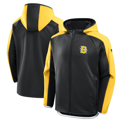 Boston Bruins Fanatics Black 2026 NHL Stadium Series Authentic Pro Full-Zip Jacket