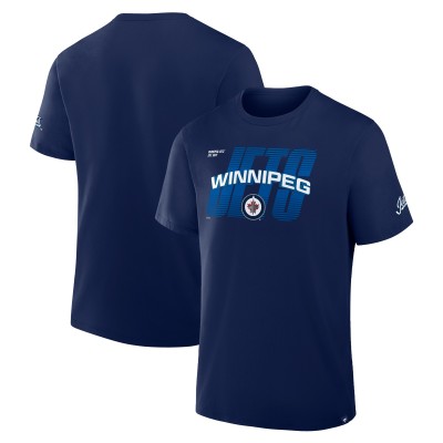 Футболка Winnipeg Jets Fanatics Navy Team Vision Legacy