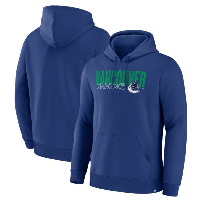 Vancouver Canucks Fanatics Blue Net Minder Legacy Hoodie