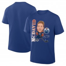Edmonton Oilers Connor McDavid Fanatics Royal Caricature Player T-Shirt Edmonton Oilers Connor McDavid Fanatics Royal Caricature Player T-Shirt