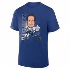 Футболка Toronto Maple Leafs Auston Matthews Fanatics Blue Caricature Player