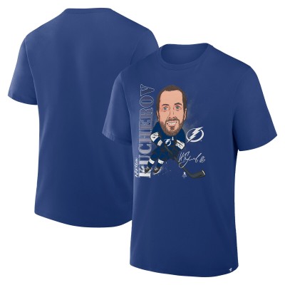 Футболка Tampa Bay Lightning Nikita Kucherov Fanatics Blue Caricature Player