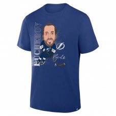 Футболка Tampa Bay Lightning Nikita Kucherov Fanatics Blue Caricature Player Футболка Tampa Bay Lightning Nikita Kucherov Fanatics Blue Caricature Player