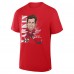 Detroit Red Wings Dylan Larkin Fanatics Red Caricature Player T-Shirt