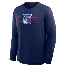 Футболка с длинным рукавом New York Rangers Fanatics Navy Authentic Pro Rink Tech