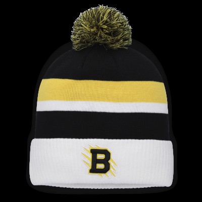 Шапка с помпоном Boston Bruins Fanatics Black 2026 NHL Stadium Series Authentic Pro