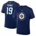 Winnipeg Jets Jonathan Toews Fanatics Navy Authentic Stack Name & Number T-Shirt