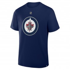 Winnipeg Jets Jonathan Toews Fanatics Navy Authentic Stack Name & Number T-Shirt