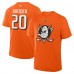 Футболка Anaheim Ducks Chris Kreider Fanatics Orange Authentic Stack Name & Number