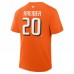 Футболка Anaheim Ducks Chris Kreider Fanatics Orange Authentic Stack Name & Number