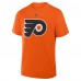 Philadelphia Flyers Trevor Zegras Fanatics Orange Authentic Stack Name & Number T-Shirt