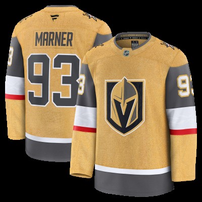 Джерси Vegas Golden Knights Mitch Marner Fanatics Gold Home Premium