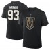 Футболка Vegas Golden Knights Mitch Marner Fanatics Black Authentic Stack Name & Number
