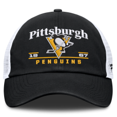 Бейсболка Pittsburgh Penguins Fanatics Black Fundamental Underline Trucker Бейсболка Pittsburgh Penguins Fanatics Black Fundamental Underline Trucker