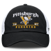 Бейсболка Pittsburgh Penguins Fanatics Black Fundamental Underline Trucker