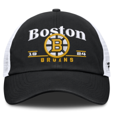 Бейсболка Boston Bruins Fanatics Black Fundamental Underline Trucker