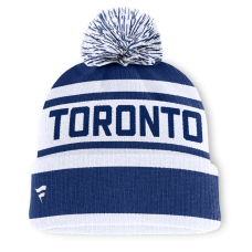 Шапка с помпоном Toronto Maple Leafs Fanatics Fundamental Cuffed - Blue/White