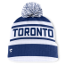 Шапка с помпоном Toronto Maple Leafs Fanatics Fundamental Cuffed - Blue/White
