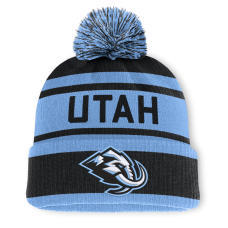Шапка с помпоном Utah Mammoth Fanatics Black/Light Blue Fundamental Cuffed Шапка с помпоном Utah Mammoth Fanatics Black/Light Blue Fundamental Cuffed