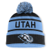 Шапка с помпоном Utah Mammoth Fanatics Black/Light Blue Fundamental Cuffed Шапка с помпоном Utah Mammoth Fanatics Black/Light Blue Fundamental Cuffed