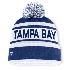 Шапка с помпоном Tampa Bay Lightning Fanatics Blue/White Fundamental Cuffed Шапка с помпоном Tampa Bay Lightning Fanatics Blue/White Fundamental Cuffed