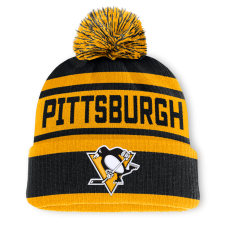 Шапка с помпоном Pittsburgh Penguins Fanatics Black/Gold Fundamental Cuffed Шапка с помпоном Pittsburgh Penguins Fanatics Black/Gold Fundamental Cuffed