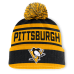Шапка с помпоном Pittsburgh Penguins Fanatics Black/Gold Fundamental Cuffed