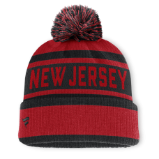 Джерси New Devils Fanatics Red/Black Fundamental Cuffed Knit Hat with Pom Джерси New Devils Fanatics Red/Black Fundamental Cuffed Knit Hat with Pom
