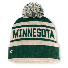Шапка с помпоном Minnesota Wild Fanatics Green/Cream Fundamental Cuffed Шапка с помпоном Minnesota Wild Fanatics Green/Cream Fundamental Cuffed