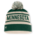 Шапка с помпоном Minnesota Wild Fanatics Green/Cream Fundamental Cuffed