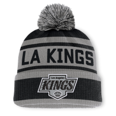 Шапка с помпоном Los Angeles Kings Fanatics Black/Silver Fundamental Cuffed Шапка с помпоном Los Angeles Kings Fanatics Black/Silver Fundamental Cuffed