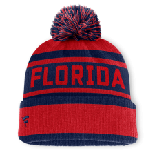 Шапка с помпоном Florida Panthers Fanatics Red/Navy Fundamental Cuffed Шапка с помпоном Florida Panthers Fanatics Red/Navy Fundamental Cuffed