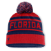 Шапка с помпоном Florida Panthers Fanatics Red/Navy Fundamental Cuffed