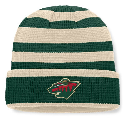 Шапка Minnesota Wild Fanatics Green/Cream Fundamental Steady