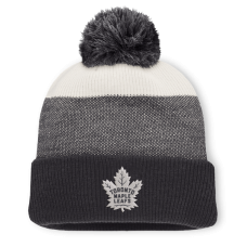 Шапка с помпоном Toronto Maple Leafs Fanatics Monochrome Cuffed - Black/Light Beige