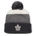 Шапка с помпоном Toronto Maple Leafs Fanatics Monochrome Cuffed - Black/Light Beige